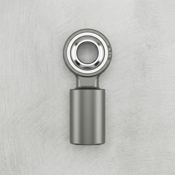 Metal Connecting Rod for robust mechanical applications with cylindrical body and circular eye design.
