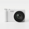 4K UHD Digital Camera in white with lens, designed for everyday photography and video capture.