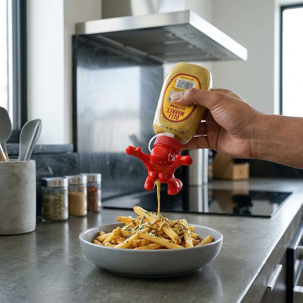 Sir Perky Novelty Condiment Bottle Topper