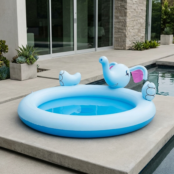 Elephant Inflatable Interactive Kiddies Pool