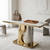 Modern Console Table - Gold Finish