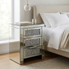 Mirrored 3-Drawer Bedside Table