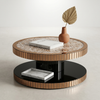 100cm Round Mirrored Coffee Table