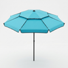 2 Metre Beach & Courtyard Umbrella in vibrant blue, providing shade for outdoor spaces like patios and beaches.