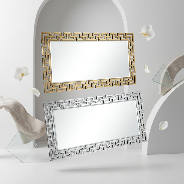 Large Geometric Decorative Wall Mirror