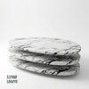 Modern Layered Marble-Look Coffee Table