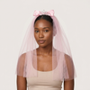 Pink Bow Tiara Hair Clip
