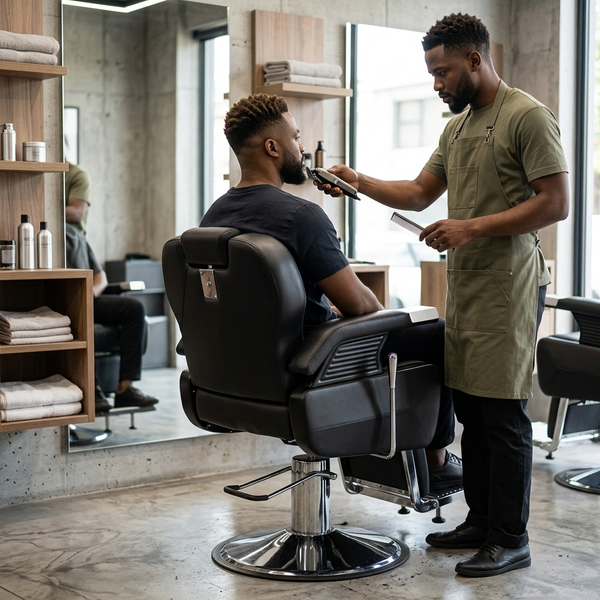Professional Black Salon Styling Chair
