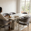 Modern Marble-Look Dining Table