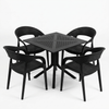 Perforated Table and Chair Set