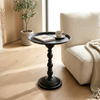 Modern Black Round Side Table