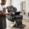 Professional Black Salon Styling Chair