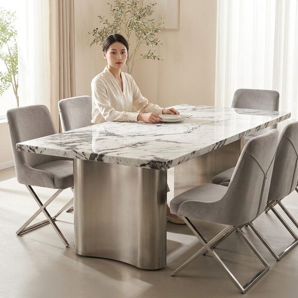 Modern Marble Dining Table Set