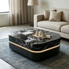 Modern Luxury LED Marble-Top Coffee Table