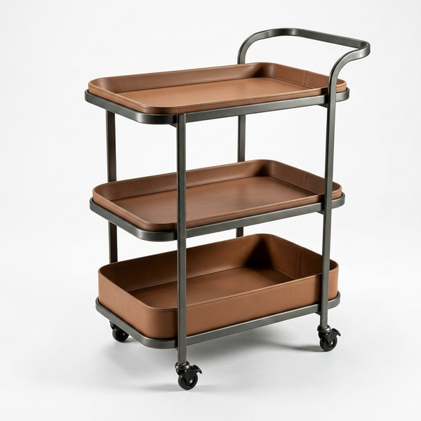 Three-Tier Rolling Utility Cart