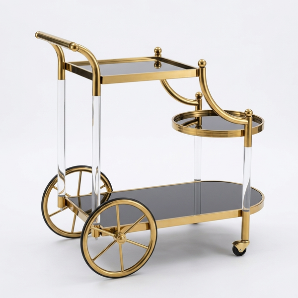 Rolling Bar Service Cart