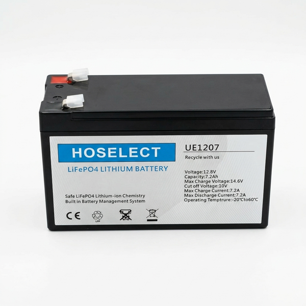 12.8V 7.2Ah LiFePO4 Lithium Battery with BMS