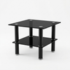 Modern Square Coffee Table with Lower Platform