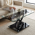 Modern Rectangular Glass-Top Coffee Table