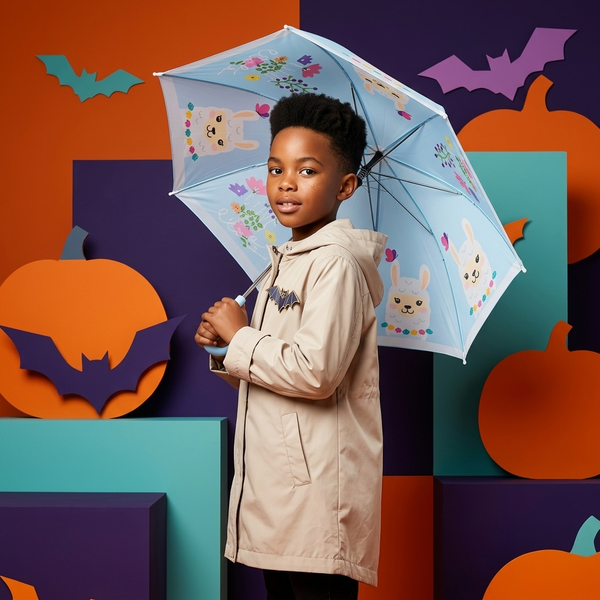 Kids Umbrella with Animal Print Design