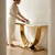 Modern Gold-Tone Console Table