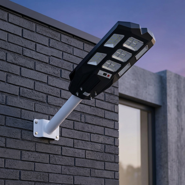 200W Solar Street Light with Motion Sensor & Remote