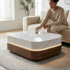 Modern Luxury LED Marble-Top Coffee Table