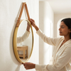Round Hanging Wall Mirror