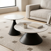 Modern Round 2 Piece Coffee Table Set