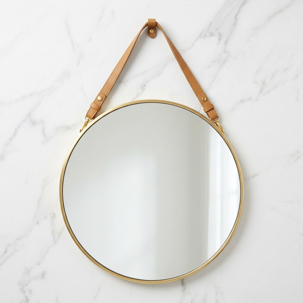 Round Hanging Wall Mirror