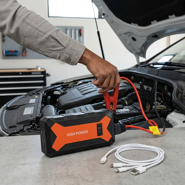 Portable Car Jump Starter Power Pack