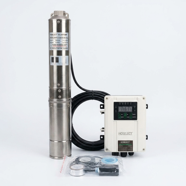 DC Solar Submersible Pump with Digital Controller