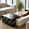 Modern Marble-Style Coffee Table