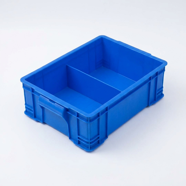 Divided Plastic Storage Box with Carry Handle