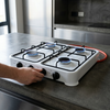 Portable 4 Plate Gas Stove with Accessories
