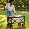 Outdoor Large Capacity Folding Wagon Truck Trolley with Tabletop