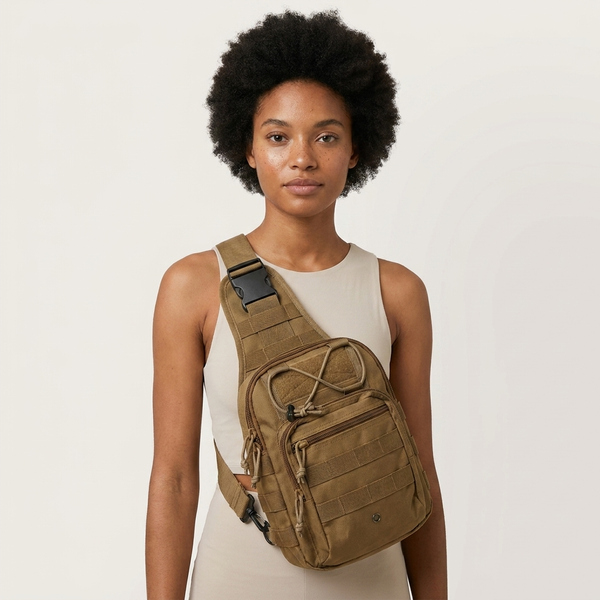 Single Strap Backpack featuring a stylish design and multiple storage pockets for everyday essentials.