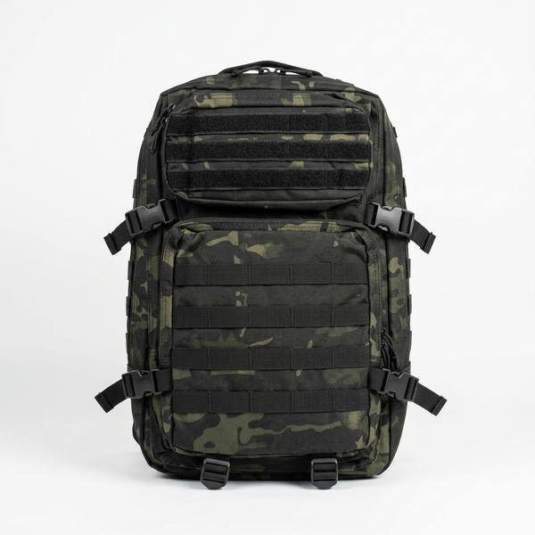 Sentinel Core Camouflage Daypack with multiple compartments and adjustable straps.
