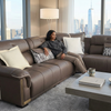 L-Shaped Sectional Sofa with a comfortable seating arrangement and stylish decor in a modern living room setting.