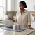 Space Saving Large Charcoal Dish Rack Microfiber Drying Mat
