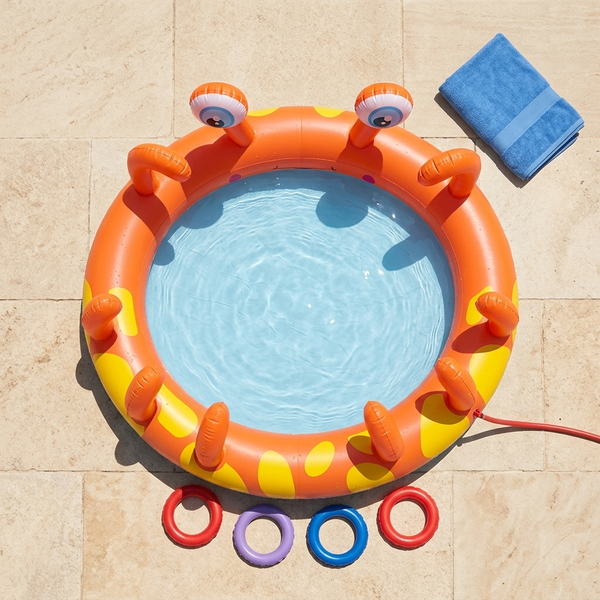 Crab Design Inflatable Water Sprinkler Pool