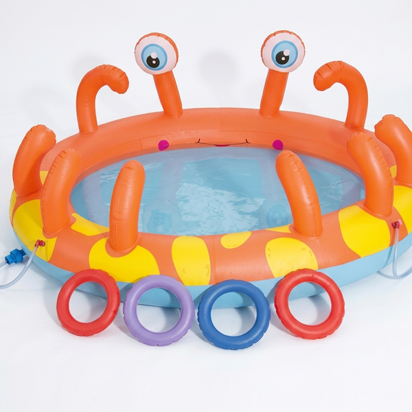 Crab Design Inflatable Water Sprinkler Pool