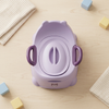 Kids Potty Training Seat with Removable Insert in purple design, including handles for easy use and cleaning.
