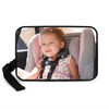 Rear Seat Baby Car Mirror with Adjustable Strap showing a smiling child in a car seat, providing rear visibility for parents.