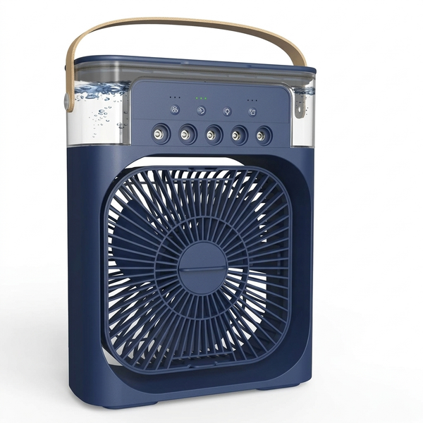 7 Colours LED Portable Air Cooler Fan Small