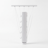 3.7m 5 Line Retractable Clothes Drying Line With Hanger Clips
