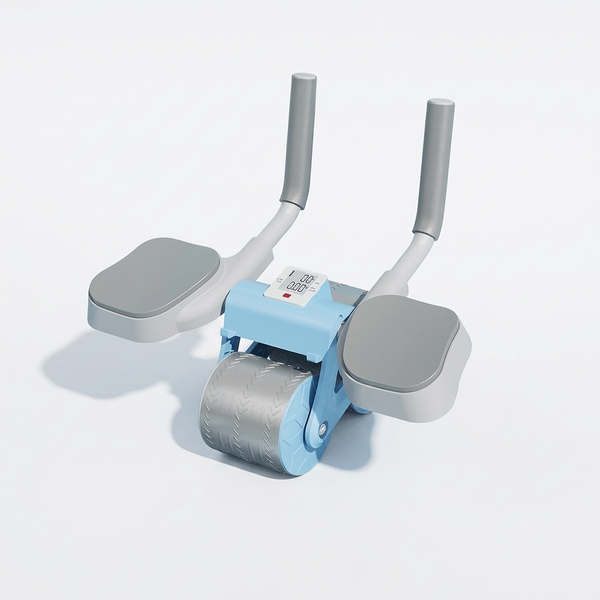 Abdominal Silence Ab Roller Exercise Wheel With Timing