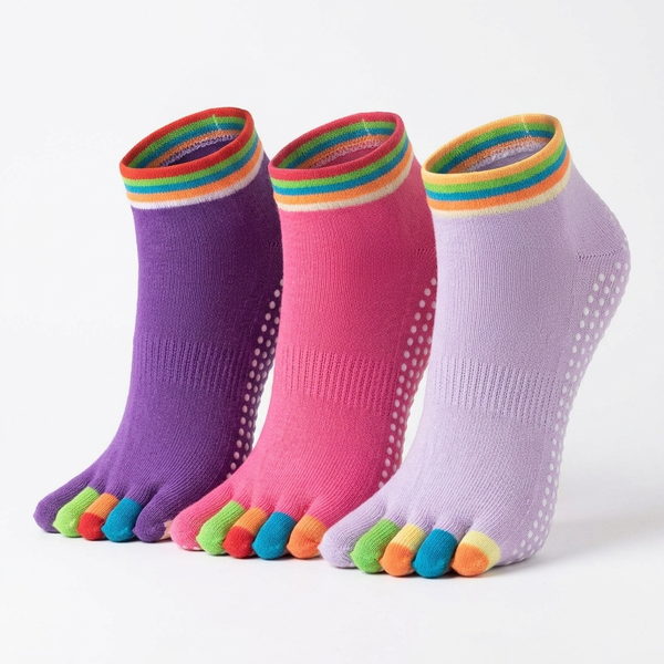 Yoga Socks Colored Toes For Yoga