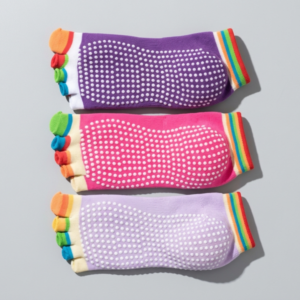 Yoga Socks Colored Toes For Yoga