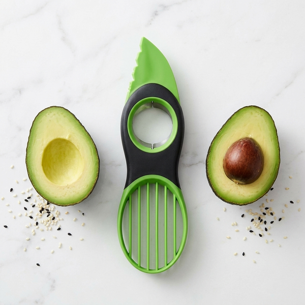 Silicone Avocado Saver Plus 3 in 1 Avocado Slicer